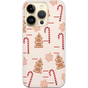 Apple iPhone 15 Pro Transparent Mobilskal Julens Godisglädje