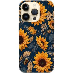 Apple iPhone 15 Pro Läpinäkyvä Puhelinkotelo Solrosor