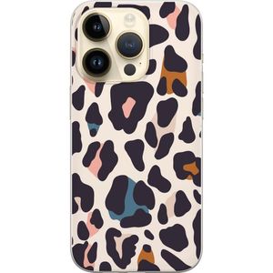 Apple iPhone 15 Pro Läpinäkyvä Puhelinkotelo Leopardmönster