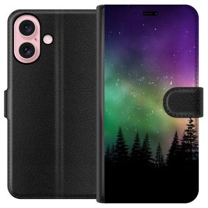 Apple iPhone 16 Musta Lompakkokotelo Norrsken