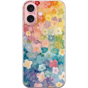 Apple iPhone 16 Gjennomsiktig Telefondeksel Miniatyrblommor