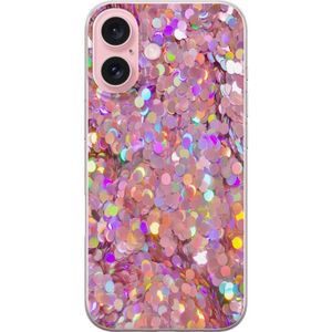 Apple iPhone 16 Läpinäkyvä Puhelinkotelo Glitter