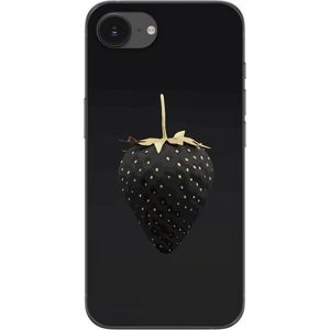 Apple iPhone 16e Transparent Mobilskal Exklusiv Jordgubbe