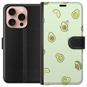 Apple iPhone 16 Pro Svart Plånboksfodral Avokado
