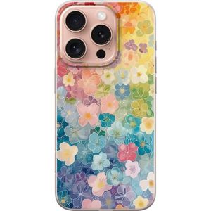 Apple iPhone 16 Pro Läpinäkyvä Puhelinkotelo Miniatyrblommor