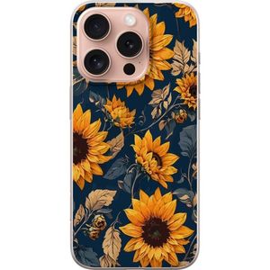 Apple iPhone 16 Pro Läpinäkyvä Puhelinkotelo Solrosor