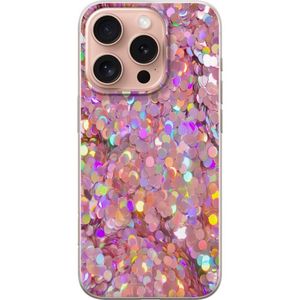 Apple iPhone 16 Pro Transparent Mobilskal Glitter