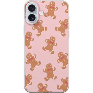 Apple iPhone 16 Plus Gennemsigtigt Telefoncover Pepparkaksgubbe