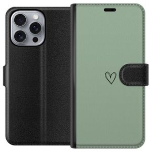 Apple iPhone 16 Pro Max Sort Tegnebogsetui Hjärta