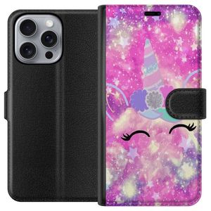 Apple iPhone 16 Pro Max Sort Tegnebogsetui Glad Enhörning