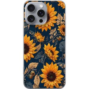 Apple iPhone 16 Pro Max Läpinäkyvä Puhelinkotelo Solrosor