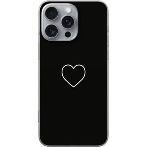 Apple iPhone 16 Pro Max Läpinäkyvä Puhelinkotelo Hjärta