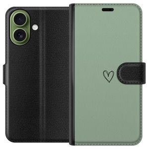 Apple iPhone 17 Musta Lompakkokotelo Hjärta