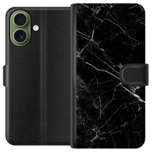 Apple iPhone 17 Sort Tegnebogsetui Svart marmor
