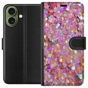 Apple iPhone 17 Musta Lompakkokotelo Glitter
