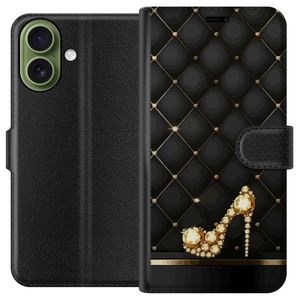 Apple iPhone 17 Musta Lompakkokotelo Lyxig Sko