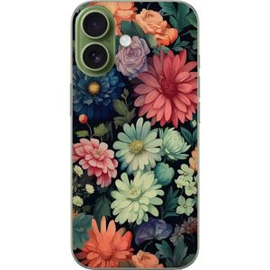 Apple iPhone 17 Läpinäkyvä Puhelinkotelo Färglada blommor