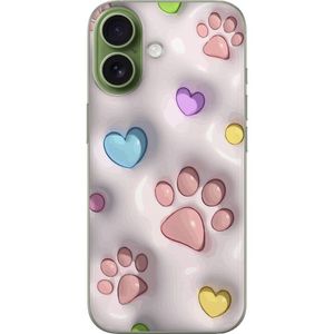 Apple iPhone 17 Läpinäkyvä Puhelinkotelo Fluffiga Tassar