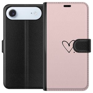 Apple iPhone 17 Air Musta Lompakkokotelo Hjärta.