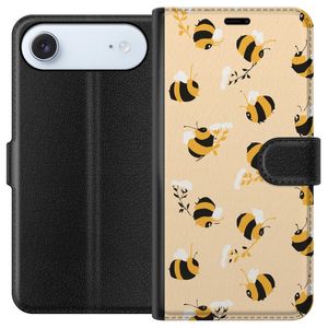 Apple iPhone 17 Air Svart Plånboksfodral Humlor