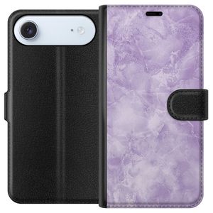 Apple iPhone 17 Air Musta Lompakkokotelo Lila marmor