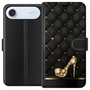 Apple iPhone 17 Air Musta Lompakkokotelo Lyxig Sko