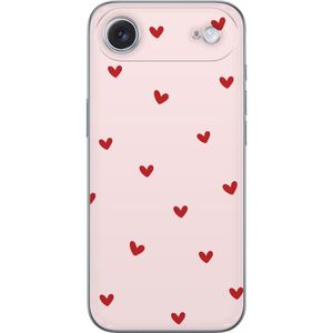 Apple iPhone 17 Air Gjennomsiktig Telefondeksel Små Hjärtan