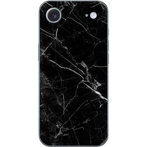 Apple iPhone 17 Air Läpinäkyvä Puhelinkotelo Svart marmor