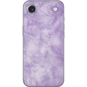 Apple iPhone 17 Air Läpinäkyvä Puhelinkotelo Lila marmor