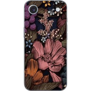 Apple iPhone 17 Air Läpinäkyvä Puhelinkotelo Tecknade blommor