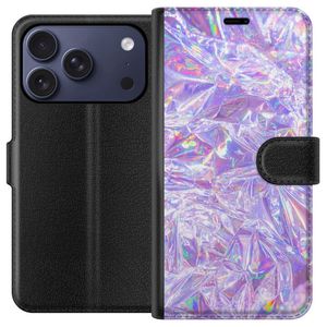 Apple iPhone 17 Pro Sort Tegnebogsetui Glitter