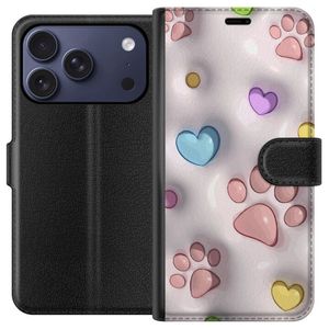 Apple iPhone 17 Pro Sort Tegnebogsetui Fluffiga Tassar