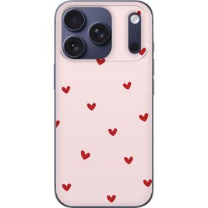 Apple iPhone 17 Pro Gennemsigtigt Telefoncover Små Hjärtan