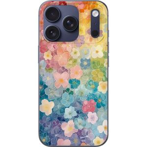 Apple iPhone 17 Pro Gennemsigtigt Telefoncover Miniatyrblommor