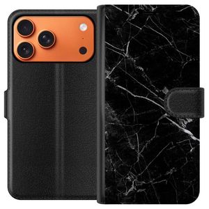 Apple iPhone 17 Pro Max Musta Lompakkokotelo Svart marmor