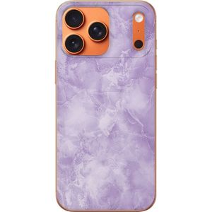 Apple iPhone 17 Pro Max Läpinäkyvä Puhelinkotelo Lila marmor