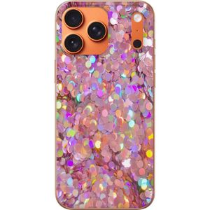 Apple iPhone 17 Pro Max Läpinäkyvä Puhelinkotelo Glitter