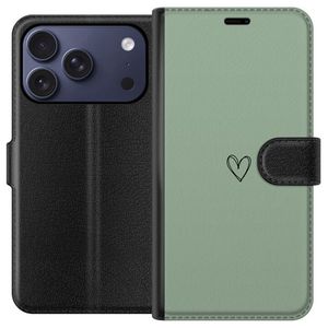 Apple iPhone 18 Pro Musta Lompakkokotelo Hjärta