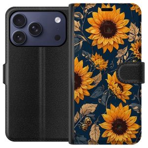 Apple iPhone 18 Pro Musta Lompakkokotelo Solrosor