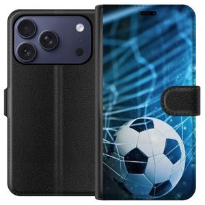 Apple iPhone 18 Pro Musta Lompakkokotelo Fotboll