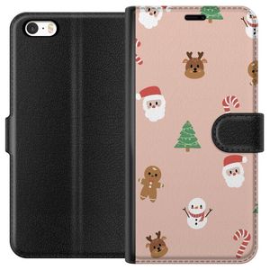 Apple iPhone 5 Svart Plånboksfodral Klassisk Julfest