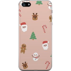 Apple iPhone 5 Transparent Mobilskal Klassisk Julfest
