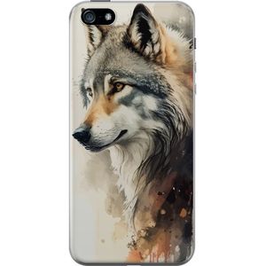 Apple iPhone 5 Transparent Mobilskal Varg