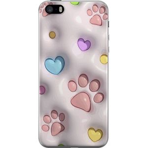 Apple iPhone 5s Gennemsigtigt Telefoncover Fluffiga Tassar