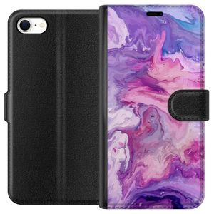 Apple iPhone 6 Svart Plånboksfodral Marmor