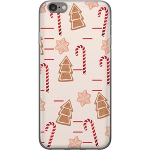 Apple iPhone 6 Transparent Mobilskal Julens Godisglädje