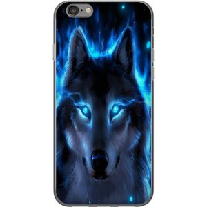 Apple iPhone 6 Gennemsigtigt Telefoncover Blå Varg