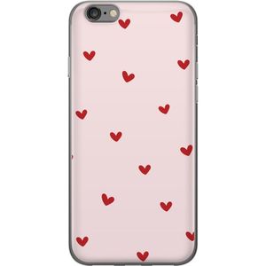 Apple iPhone 6s Gennemsigtigt Telefoncover Små Hjärtan