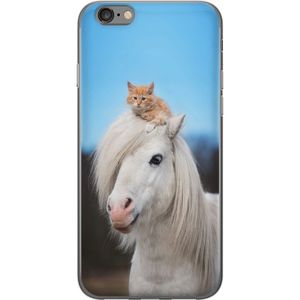 Apple iPhone 6s Gennemsigtigt Telefoncover Katt och Häst