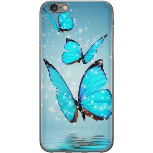 Apple iPhone 6s Gennemsigtigt Telefoncover Magiska Fjärilar